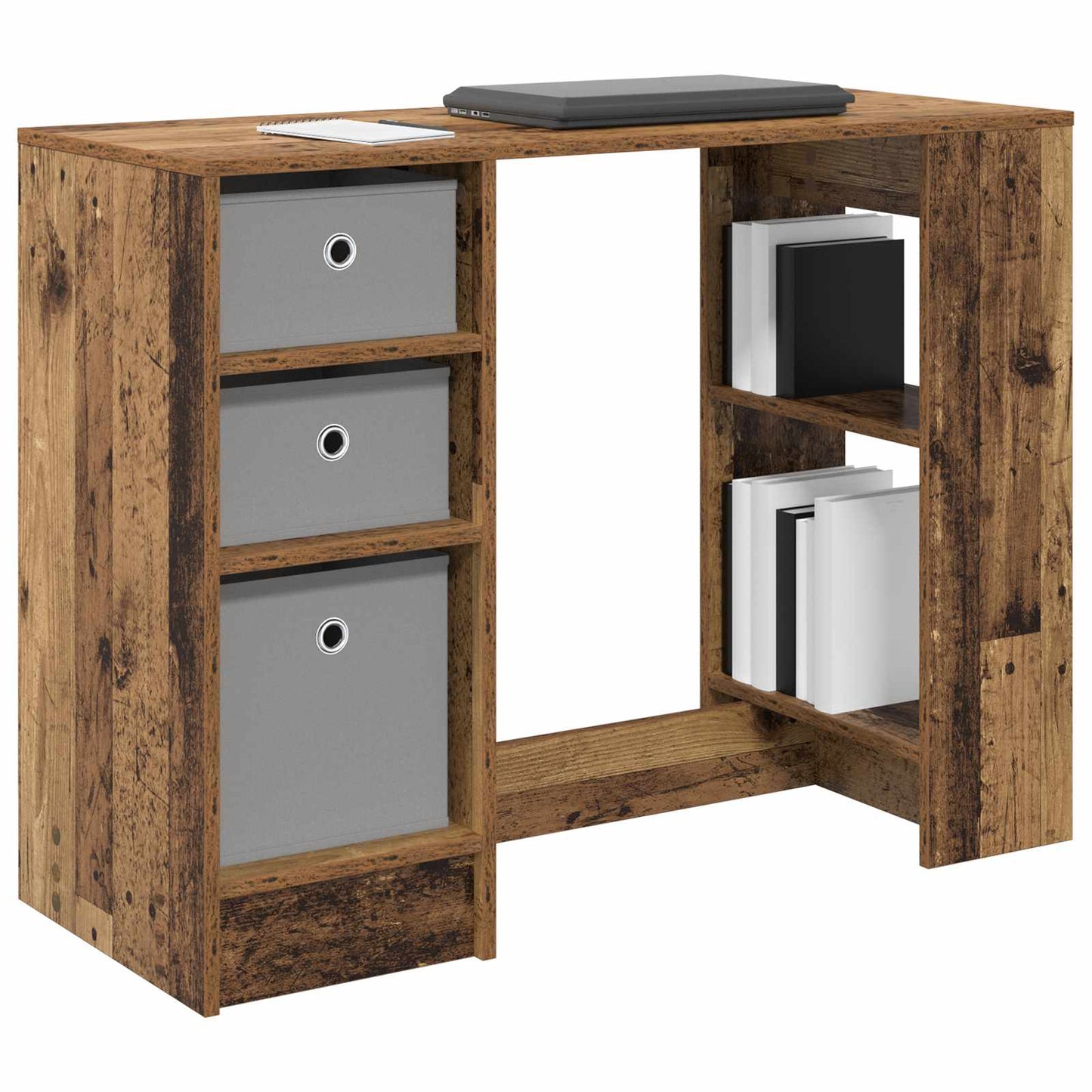 Desk with Drawer Old Wood 100 x 40 x 75 cm Engineered Wood