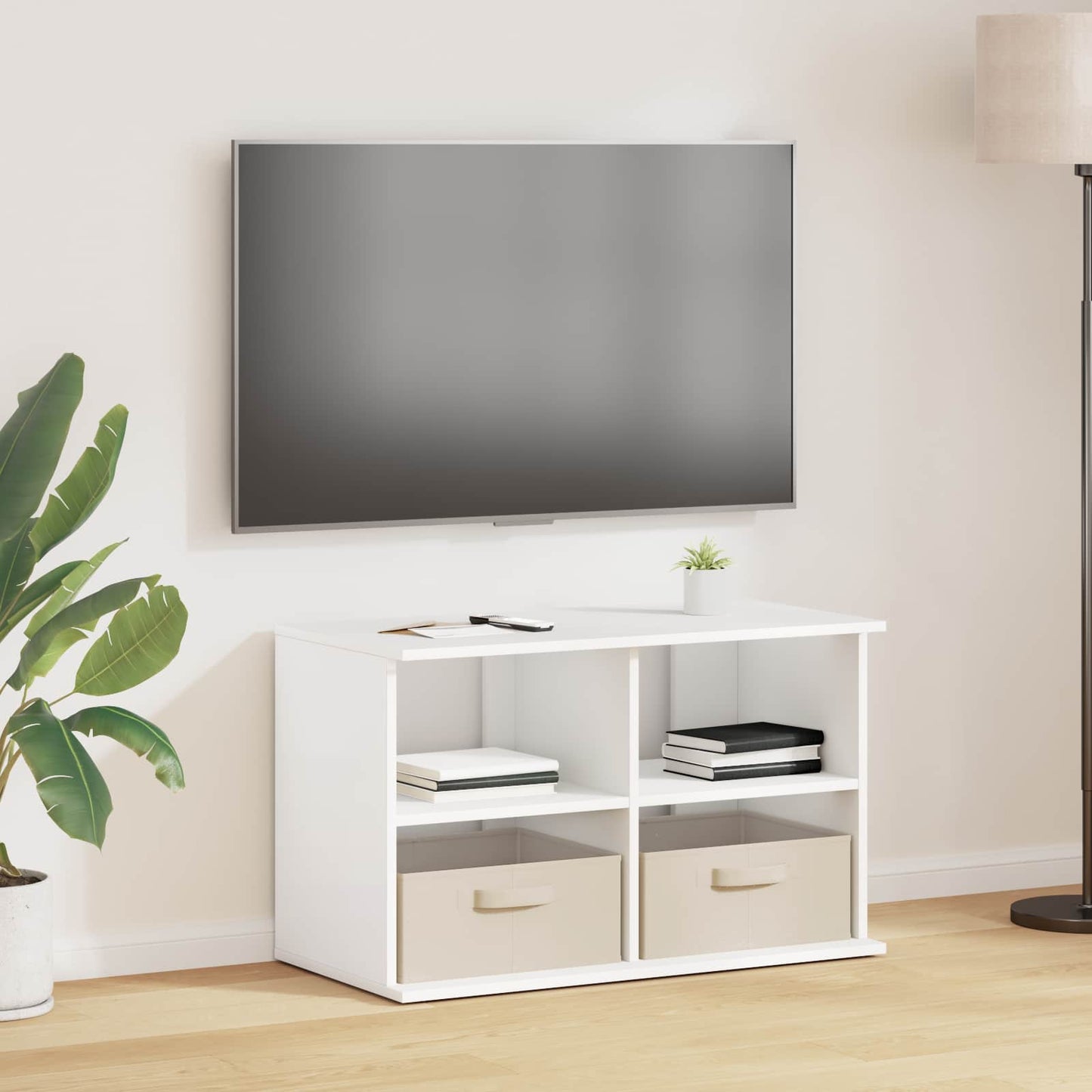 TV stand with Drawer White 79 x 40 x 48 cm