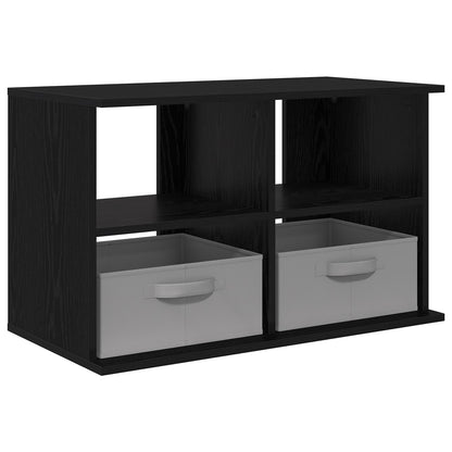 TV stand with Drawer Black Oak 79 x 40 x 48 cm