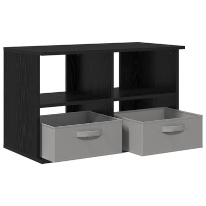 TV stand with Drawer Black Oak 79 x 40 x 48 cm