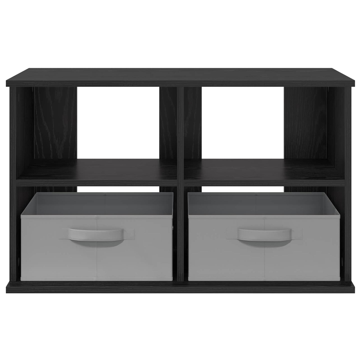 TV stand with Drawer Black Oak 79 x 40 x 48 cm
