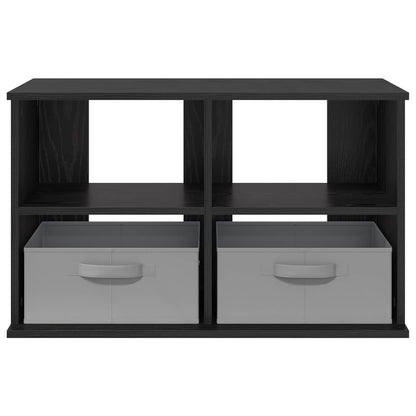 TV stand with Drawer Black Oak 79 x 40 x 48 cm