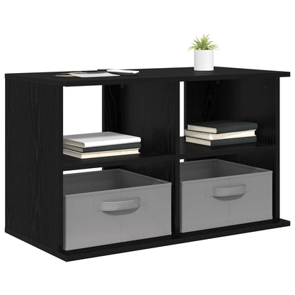 TV stand with Drawer Black Oak 79 x 40 x 48 cm