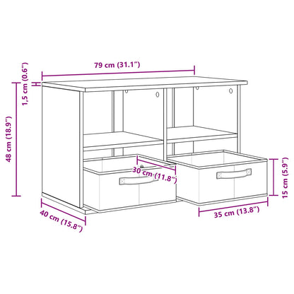 TV stand with Drawer Sonoma Oak 79 x 40 x 48 cm