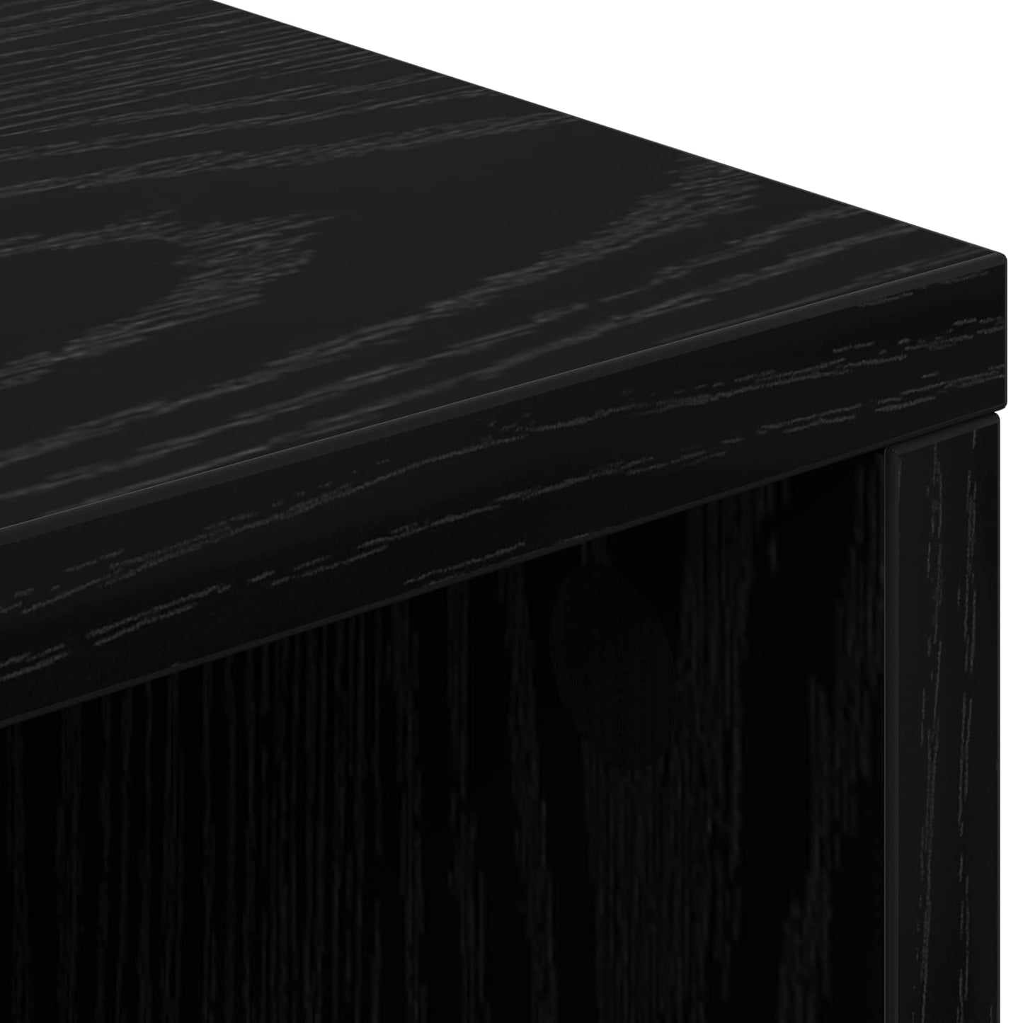 Sideboard with Drawer Black Oak 60 x 33.5 x 84 cm