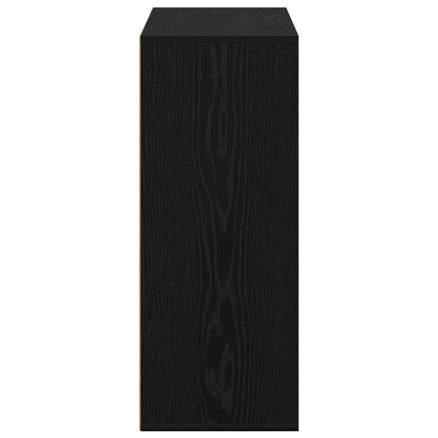 Sideboard with Drawer Black Oak 60 x 33.5 x 84 cm