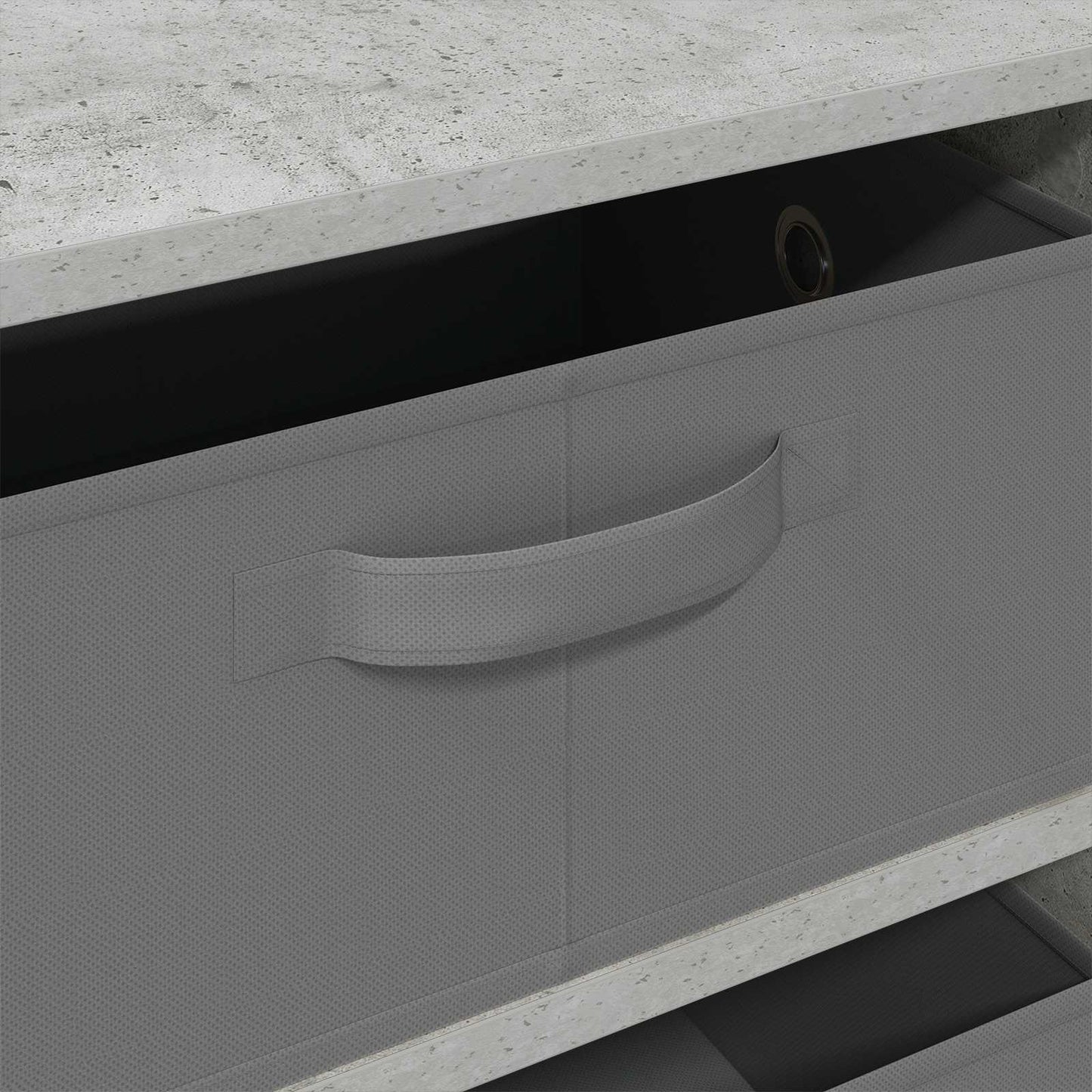 Sideboard with Drawer Concrete Grey 60 x 33.5 x 84 cm