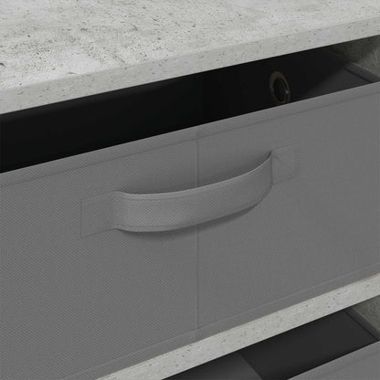 Sideboard with Drawer Concrete Grey 60 x 33.5 x 84 cm