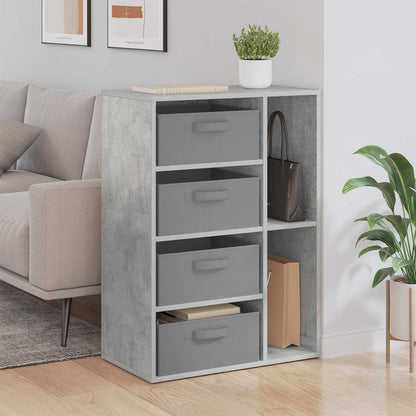 Sideboard with Drawer Concrete Grey 60 x 33.5 x 84 cm