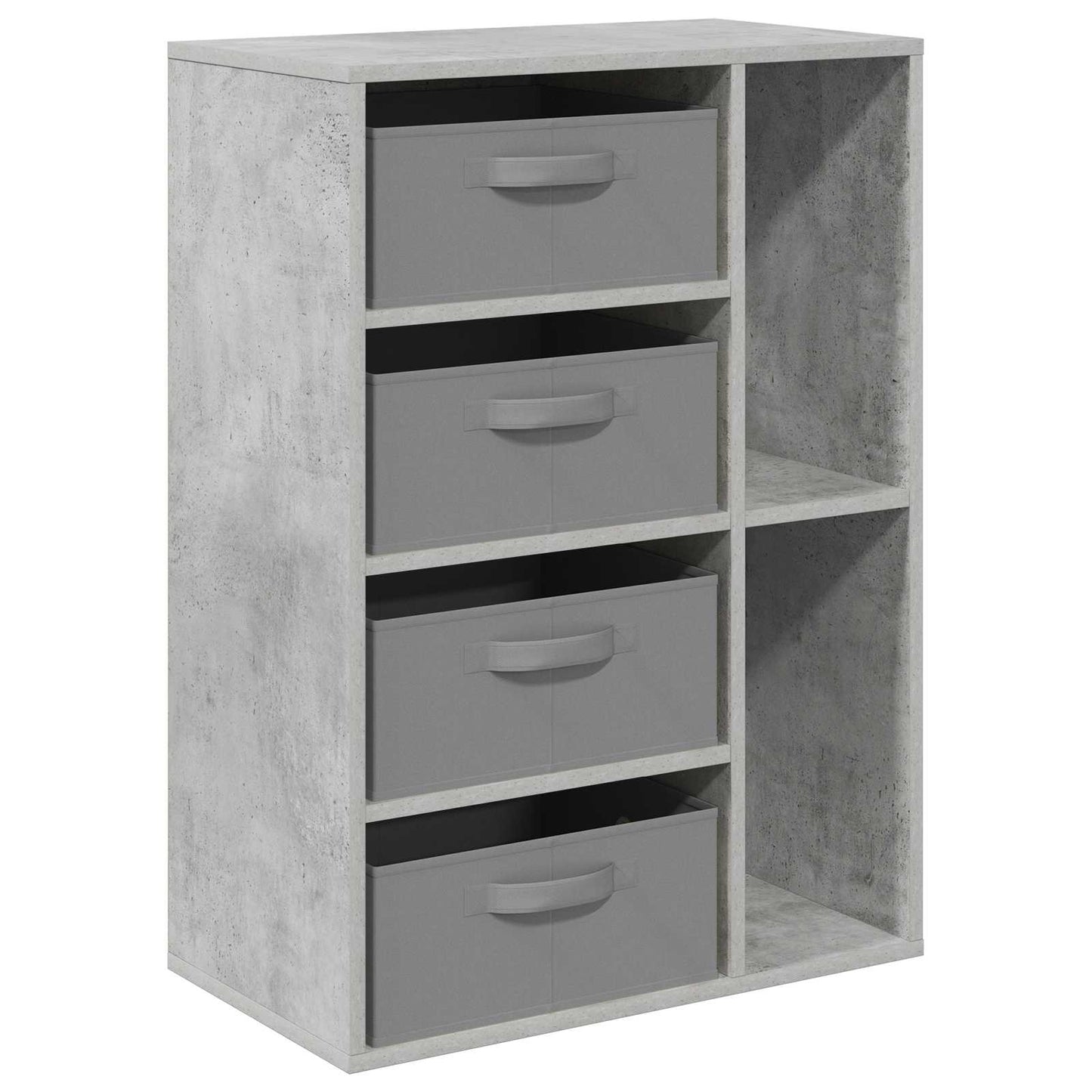 Sideboard with Drawer Concrete Grey 60 x 33.5 x 84 cm