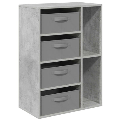 Sideboard with Drawer Concrete Grey 60 x 33.5 x 84 cm