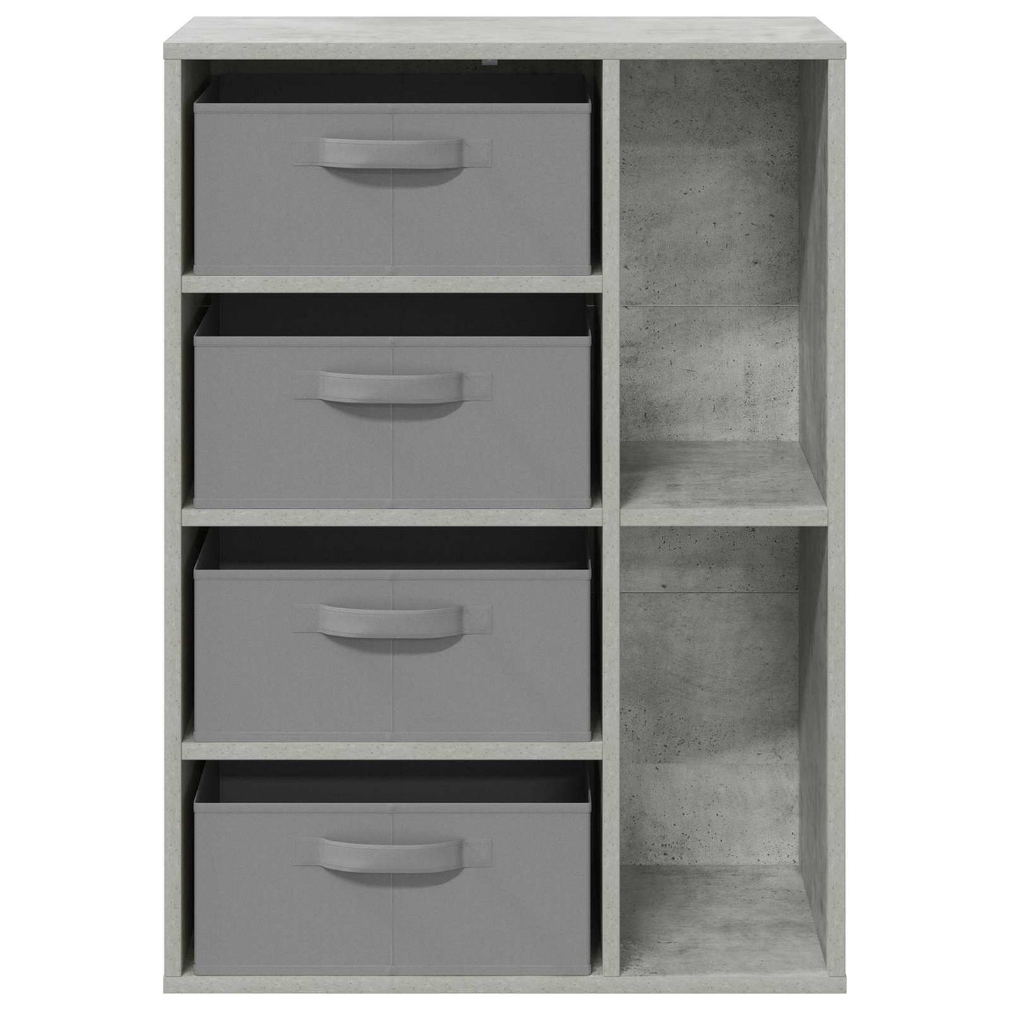 Sideboard with Drawer Concrete Grey 60 x 33.5 x 84 cm