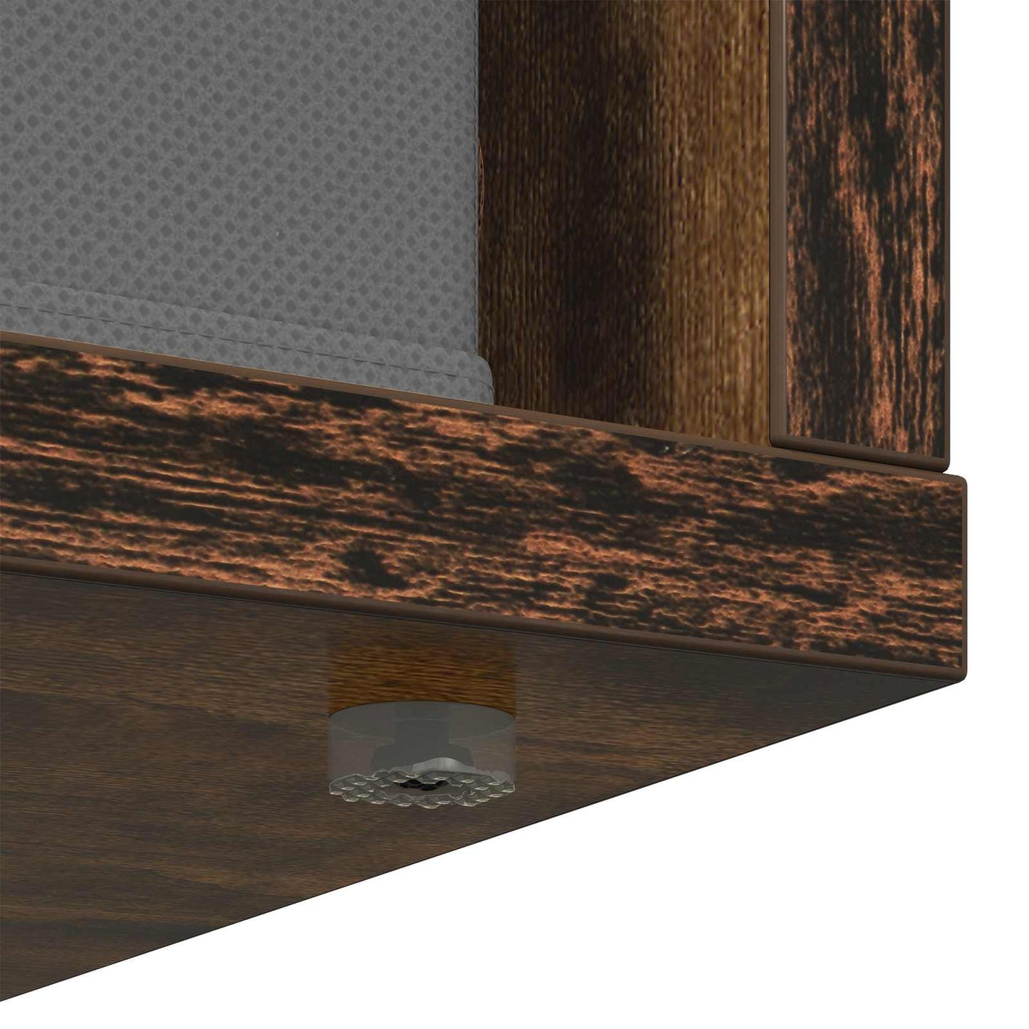 Sideboard with Drawer Smoked Oak 88.5 x 29 x 84.5 cm