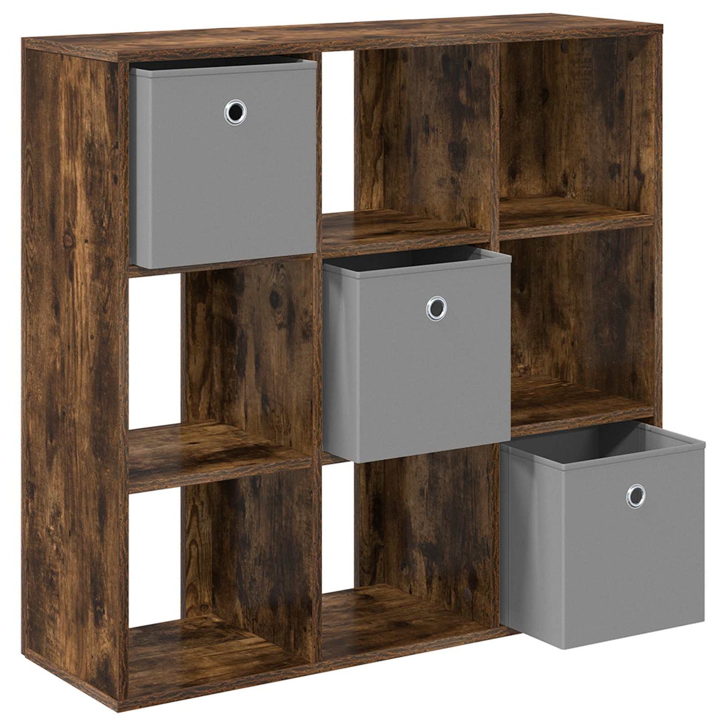 Sideboard with Drawer Smoked Oak 88.5 x 29 x 84.5 cm