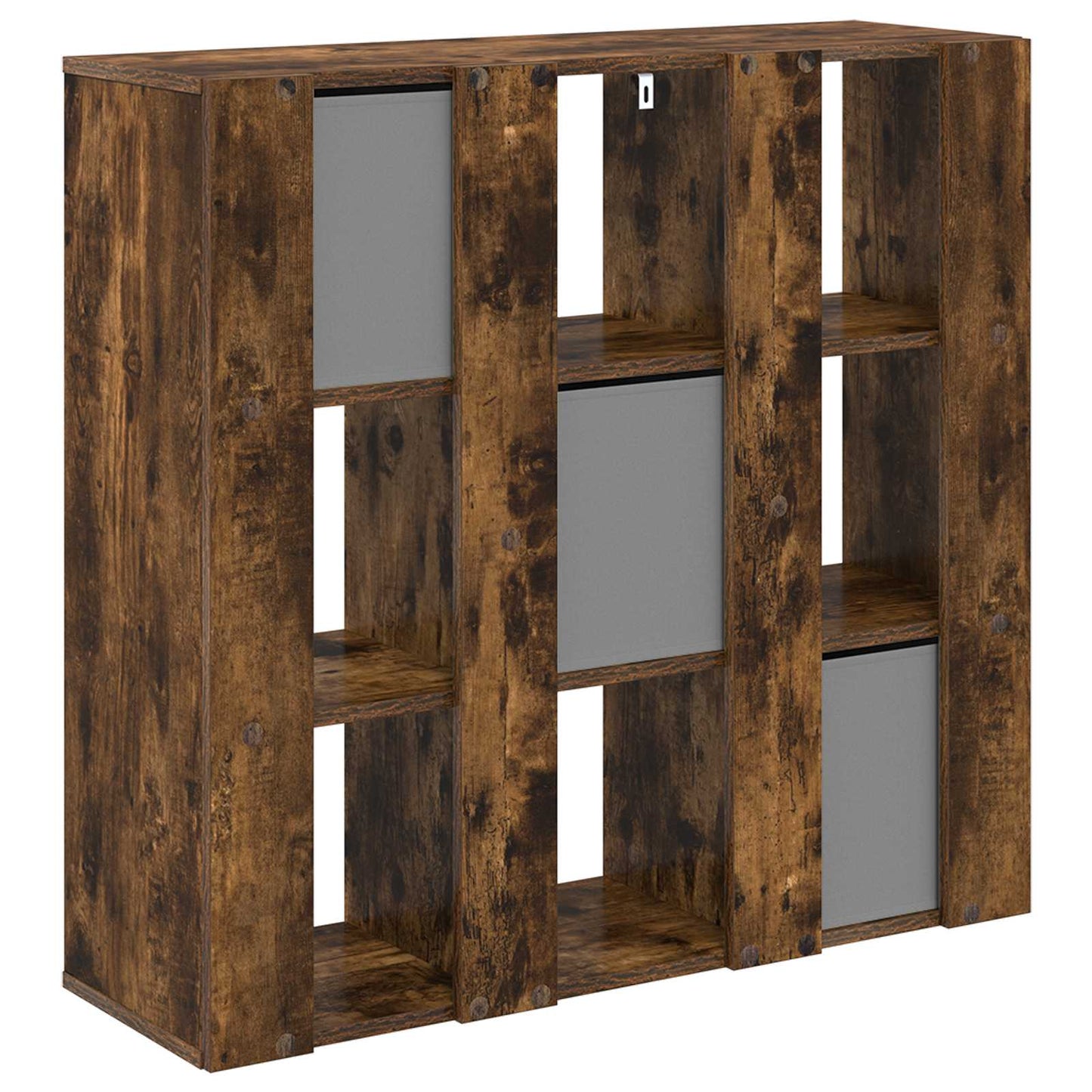 Sideboard with Drawer Smoked Oak 88.5 x 29 x 84.5 cm