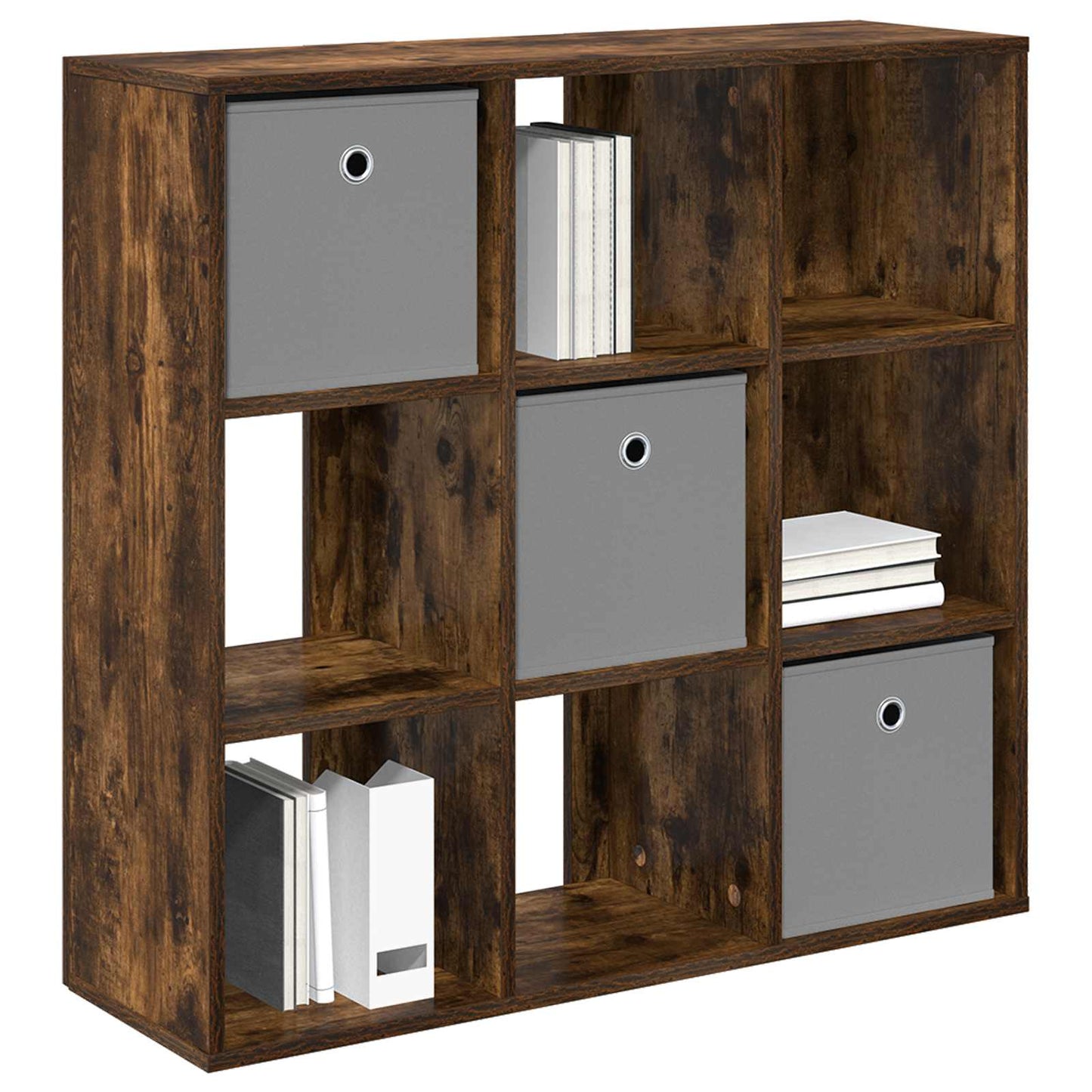 Sideboard with Drawer Smoked Oak 88.5 x 29 x 84.5 cm