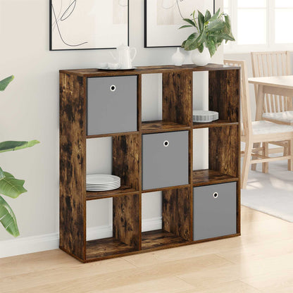 Sideboard with Drawer Smoked Oak 102 x 31 x 99.5 cm