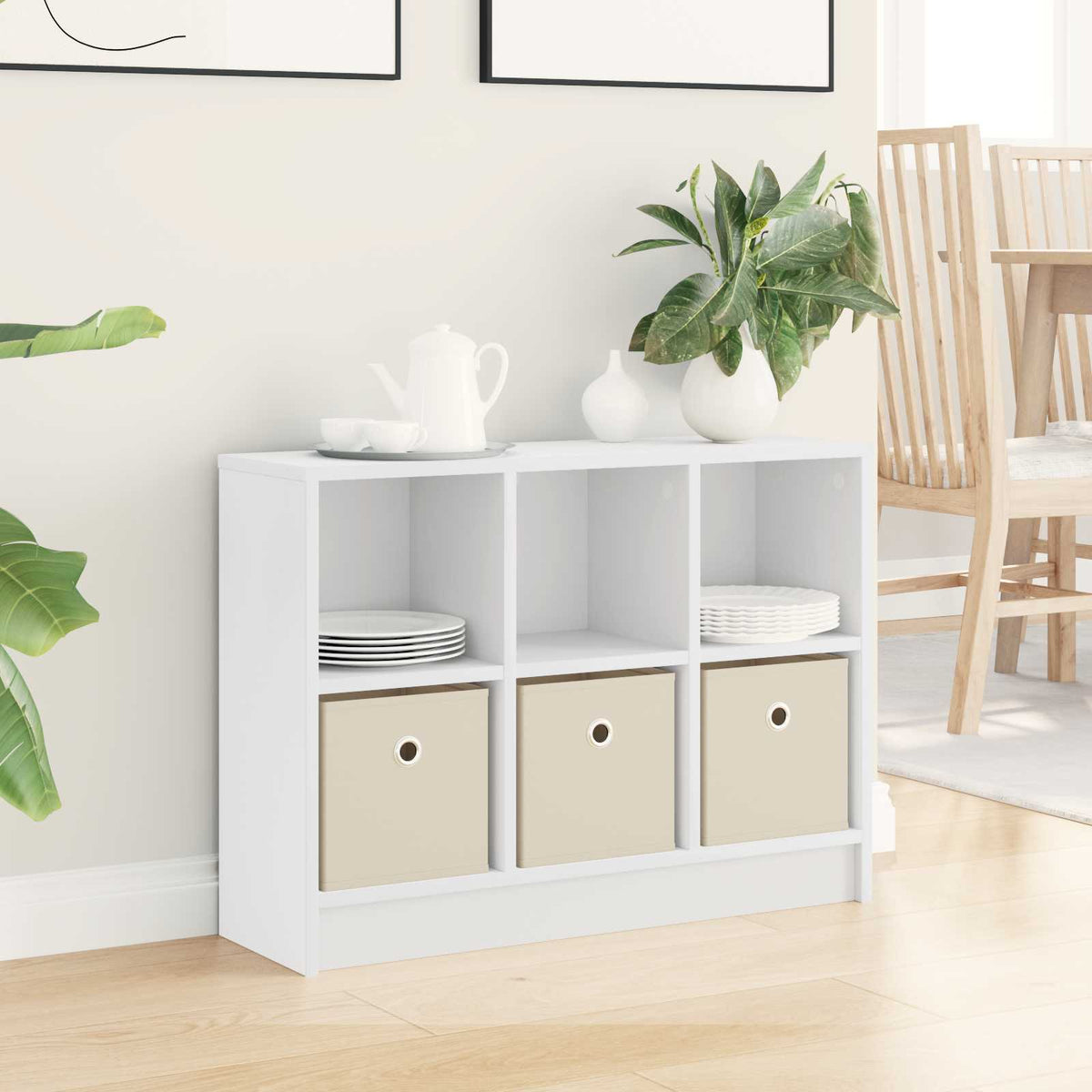 Sideboard White 73.5 x 22.5 x 53.5 cm