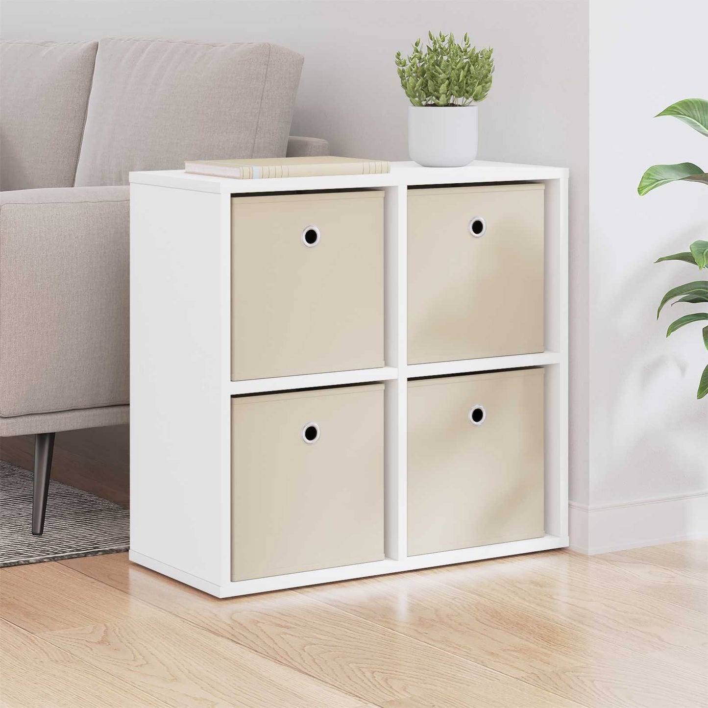 Sideboard with Drawer White 59.5 x 27 x 57 cm
