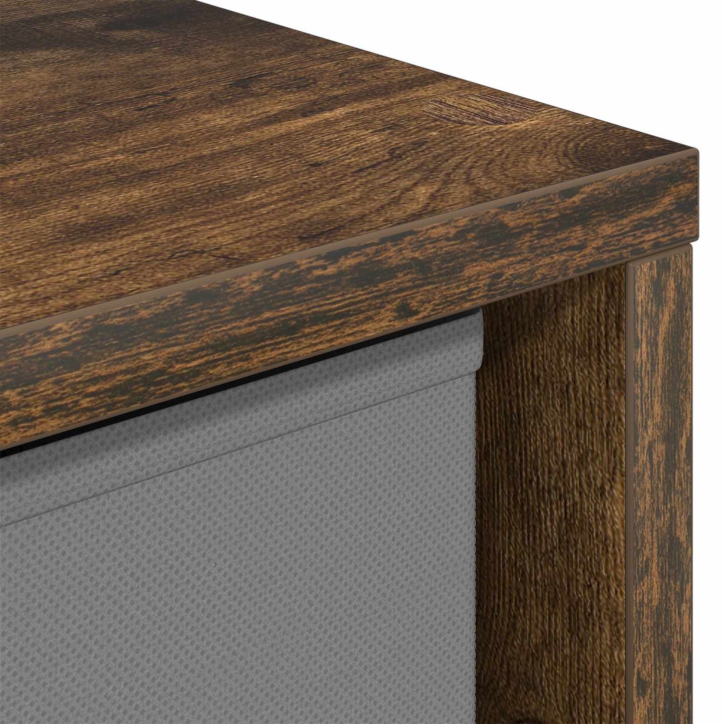 Sideboard with Drawer Smoked Oak 59.5 x 27 x 57 cm