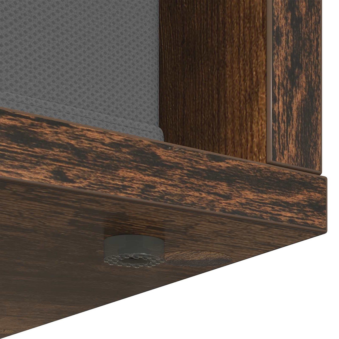 Sideboard with Drawer Smoked Oak 59.5 x 27 x 57 cm
