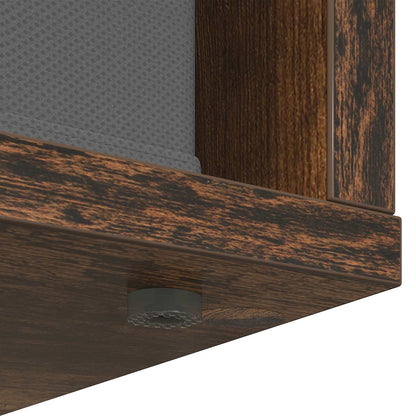 Sideboard with Drawer Smoked Oak 59.5 x 27 x 57 cm