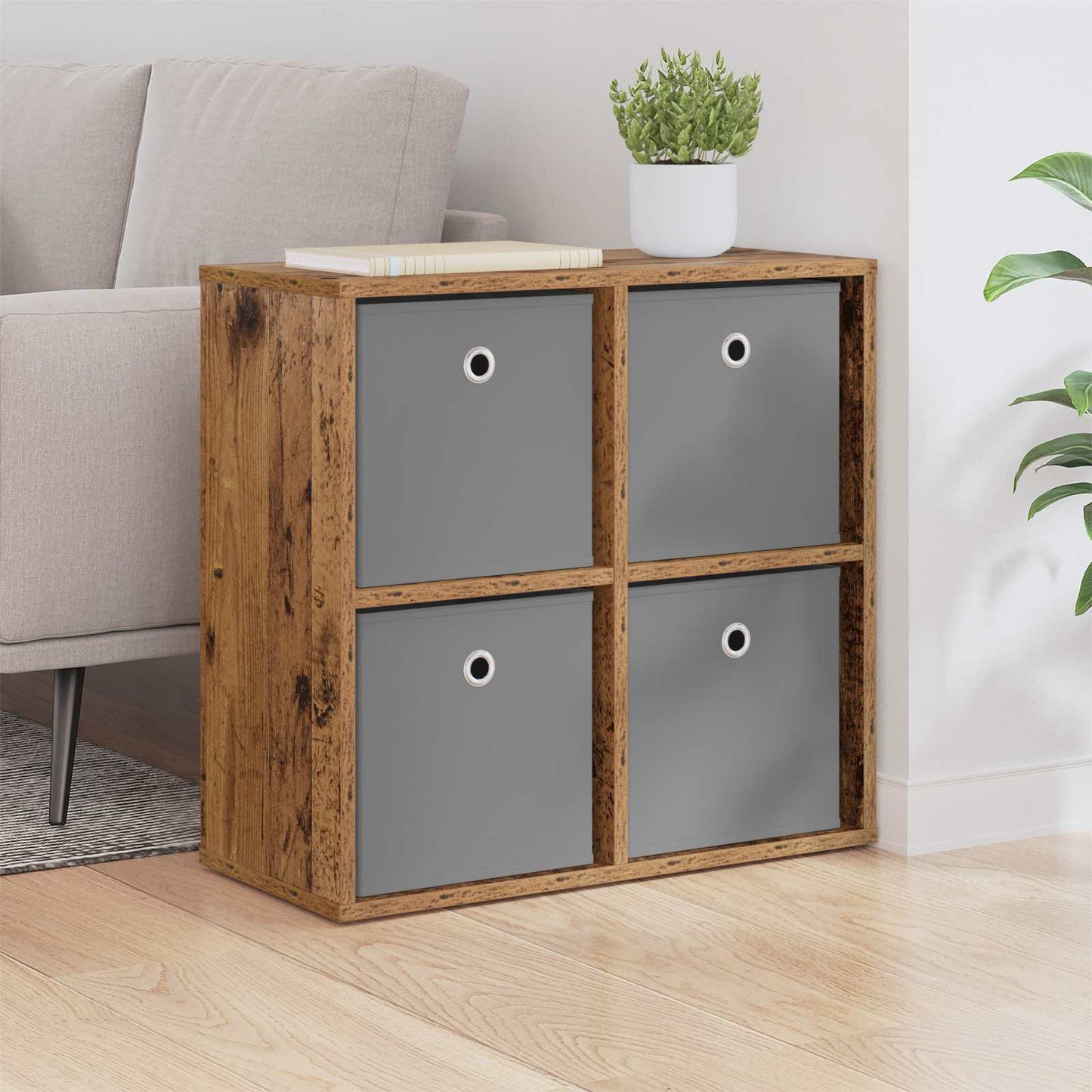 Sideboard with Drawer Old Wood 59.5 x 27 x 57 cm