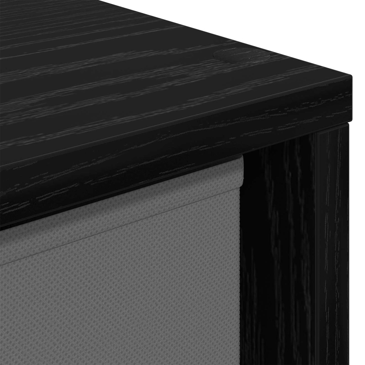 Sideboard with Drawer Black Oak 68.5 x 32 x 67 cm
