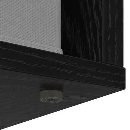 Sideboard with Drawer Black Oak 68.5 x 32 x 67 cm