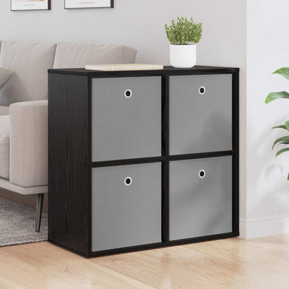 Sideboard with Drawer Black Oak 68.5 x 32 x 67 cm