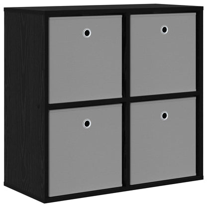 Sideboard with Drawer Black Oak 68.5 x 32 x 67 cm
