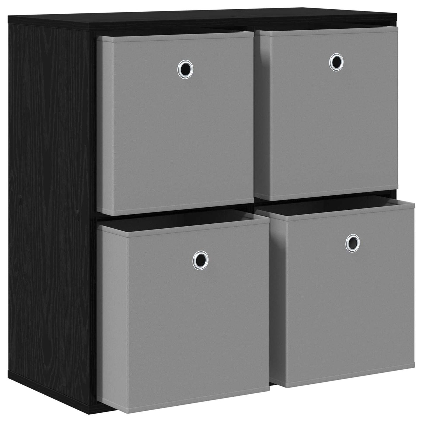 Sideboard with Drawer Black Oak 68.5 x 32 x 67 cm