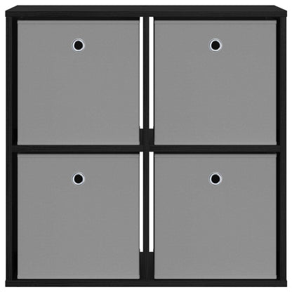 Sideboard with Drawer Black Oak 68.5 x 32 x 67 cm