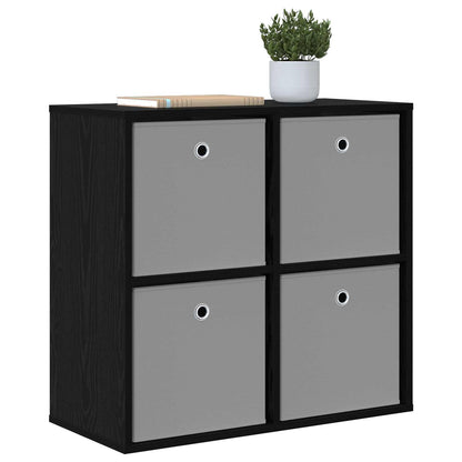 Sideboard with Drawer Black Oak 68.5 x 32 x 67 cm