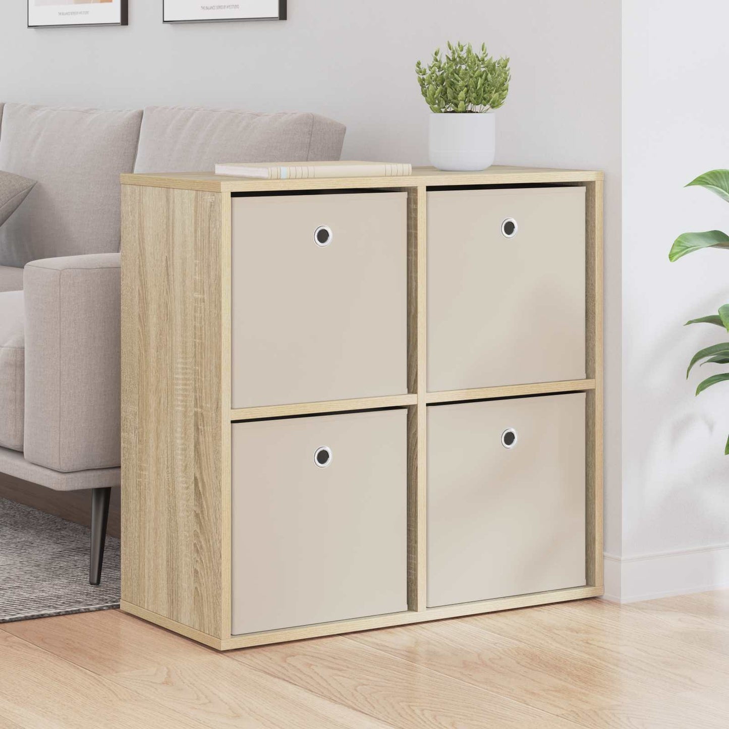 Sideboard with Drawer Sonoma Oak 68.5 x 32 x 67 cm