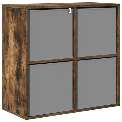 Sideboard with Drawer Smoked Oak 68.5 x 32 x 67 cm