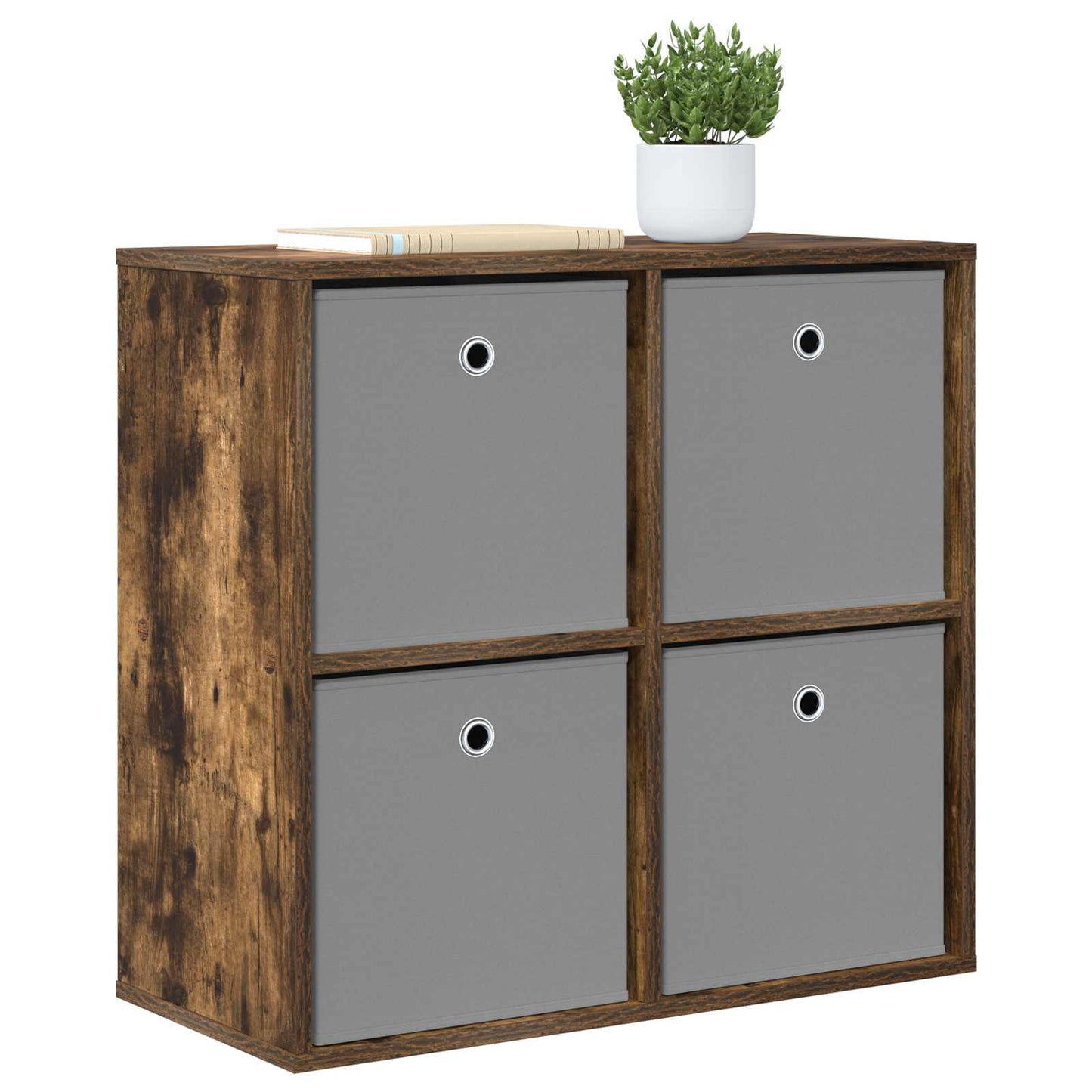 Sideboard with Drawer Smoked Oak 68.5 x 32 x 67 cm