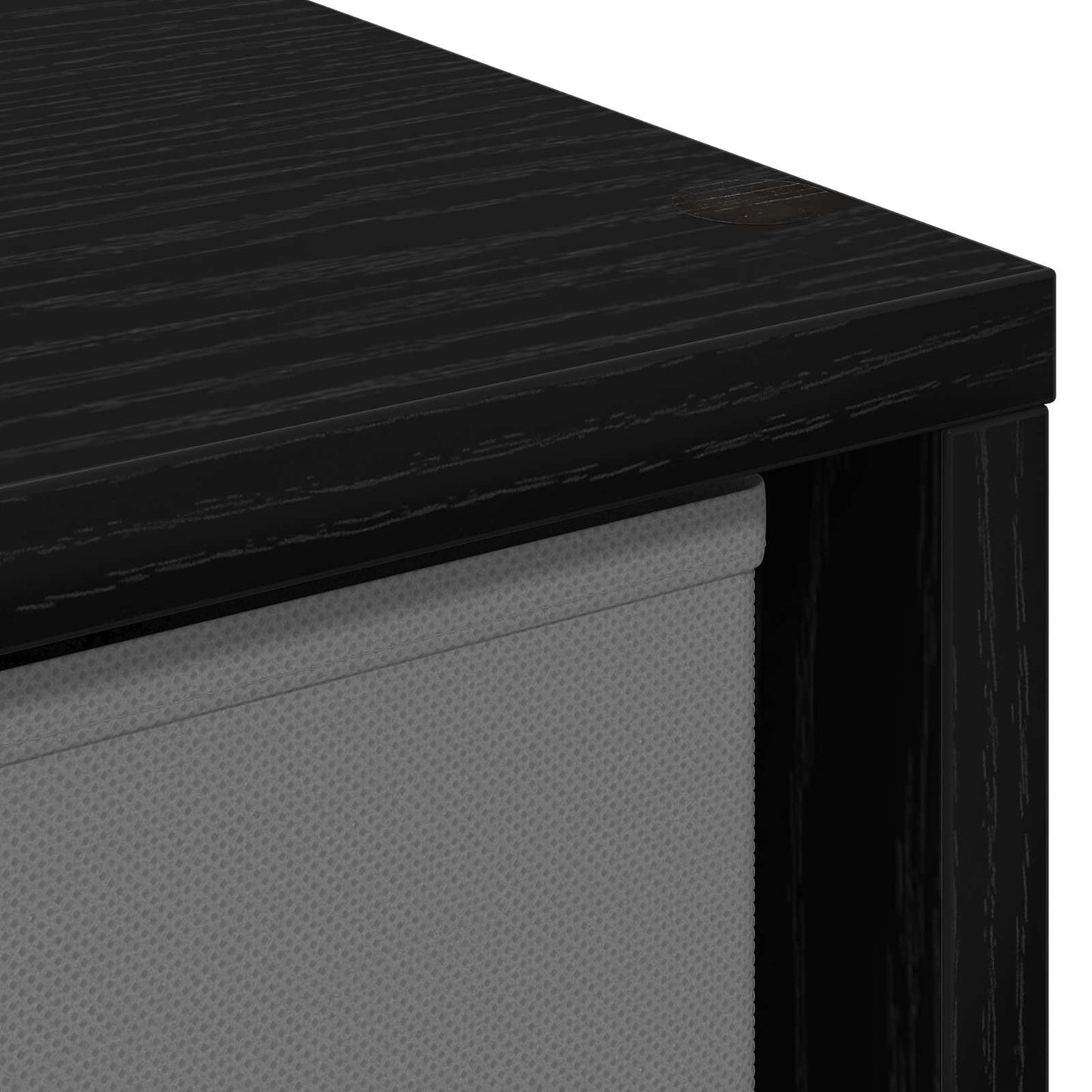Sideboard with Drawer Black Oak 25.5 x 22 x 69.5 cm