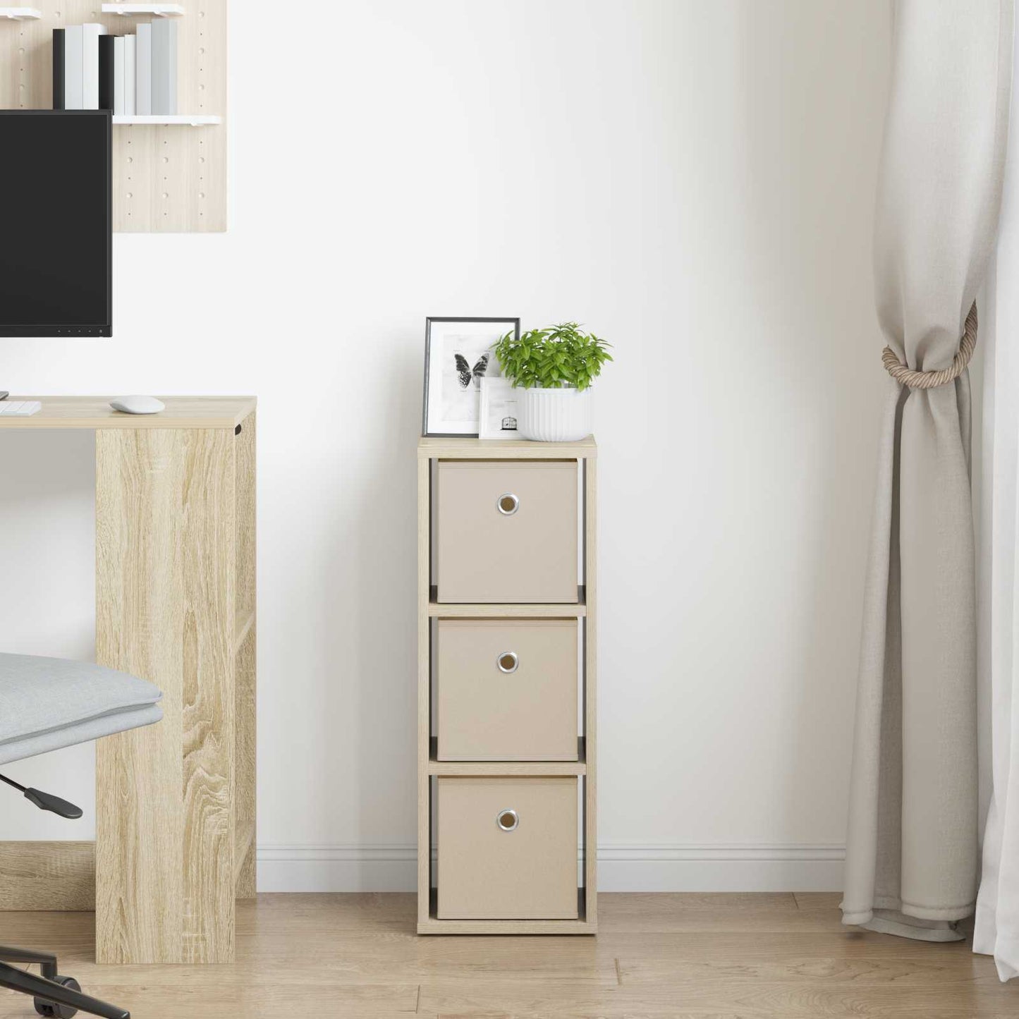 Sideboard with Drawer Sonoma Oak 25.5 x 22 x 69.5 cm