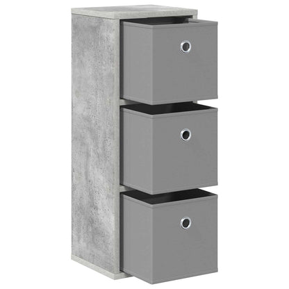 Sideboard with Drawer Concrete Grey 25.5 x 22 x 69.5 cm