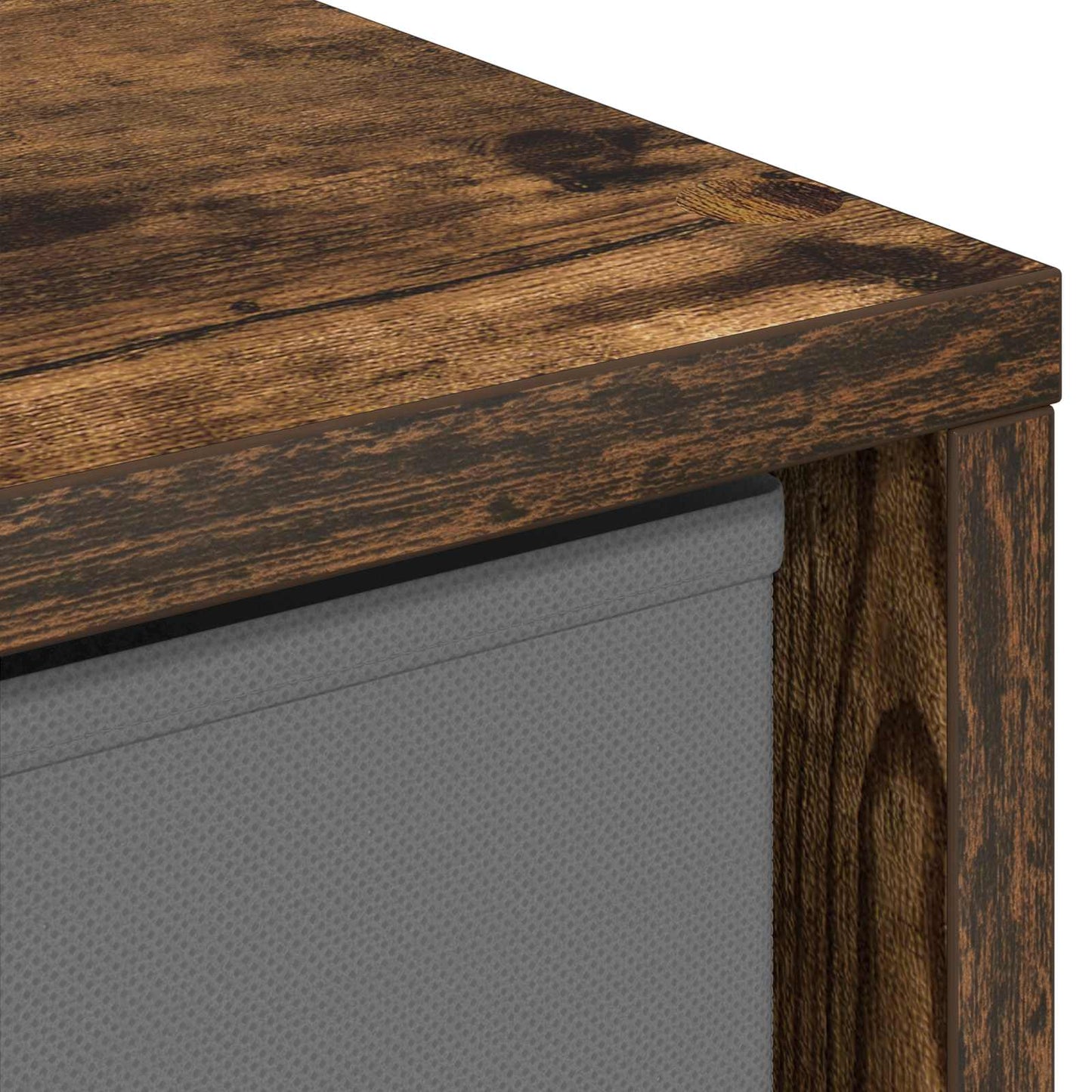 Sideboard with Drawer Smoked Oak 25.5 x 22 x 69.5 cm