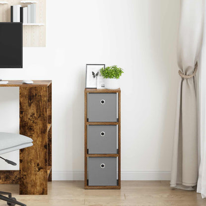 Sideboard with Drawer Smoked Oak 25.5 x 22 x 69.5 cm