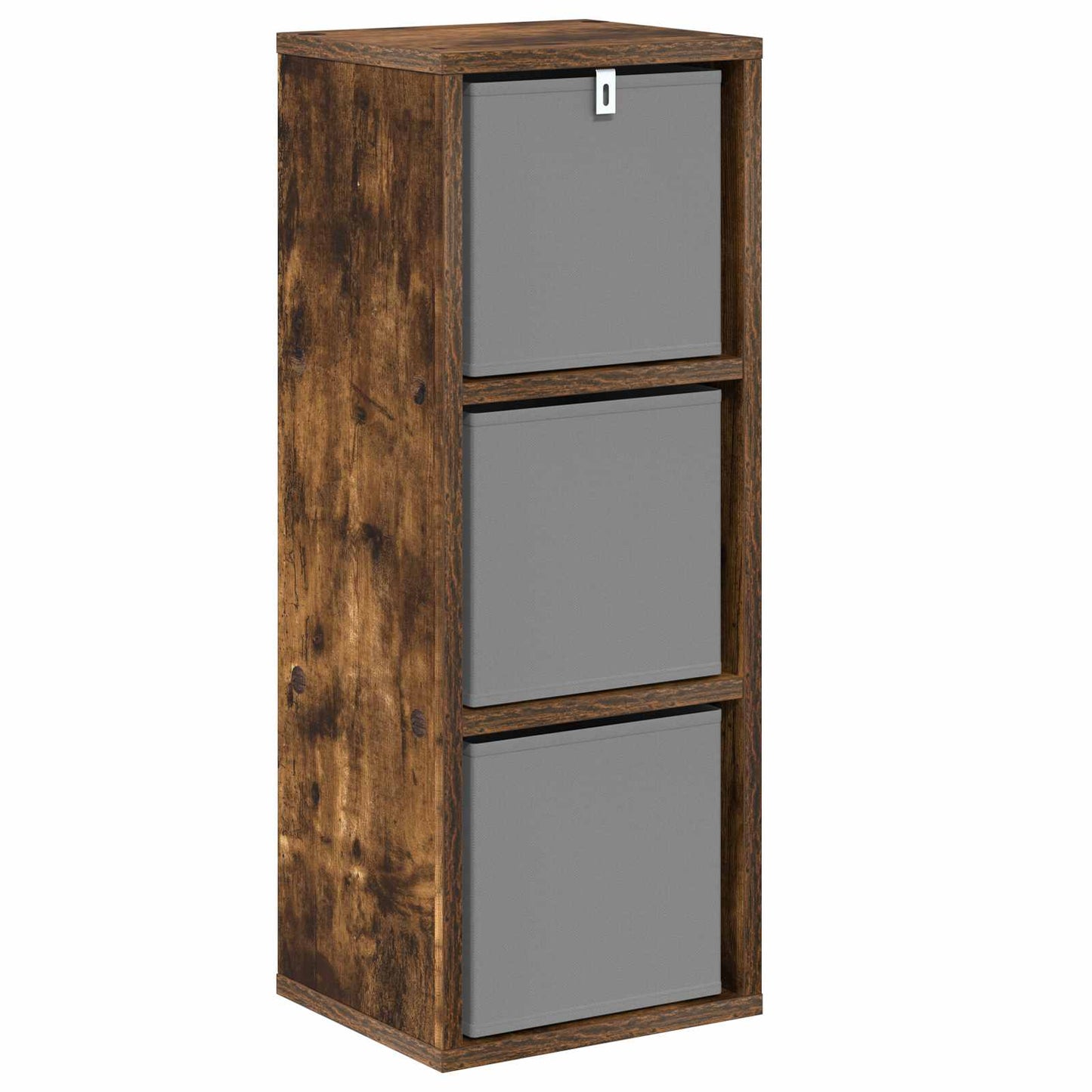 Sideboard with Drawer Smoked Oak 25.5 x 22 x 69.5 cm
