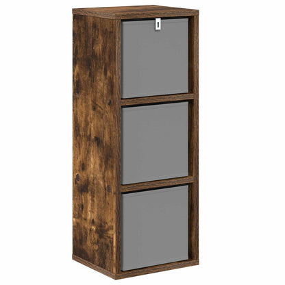 Sideboard with Drawer Smoked Oak 25.5 x 22 x 69.5 cm