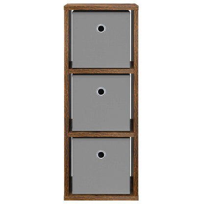 Sideboard with Drawer Smoked Oak 25.5 x 22 x 69.5 cm