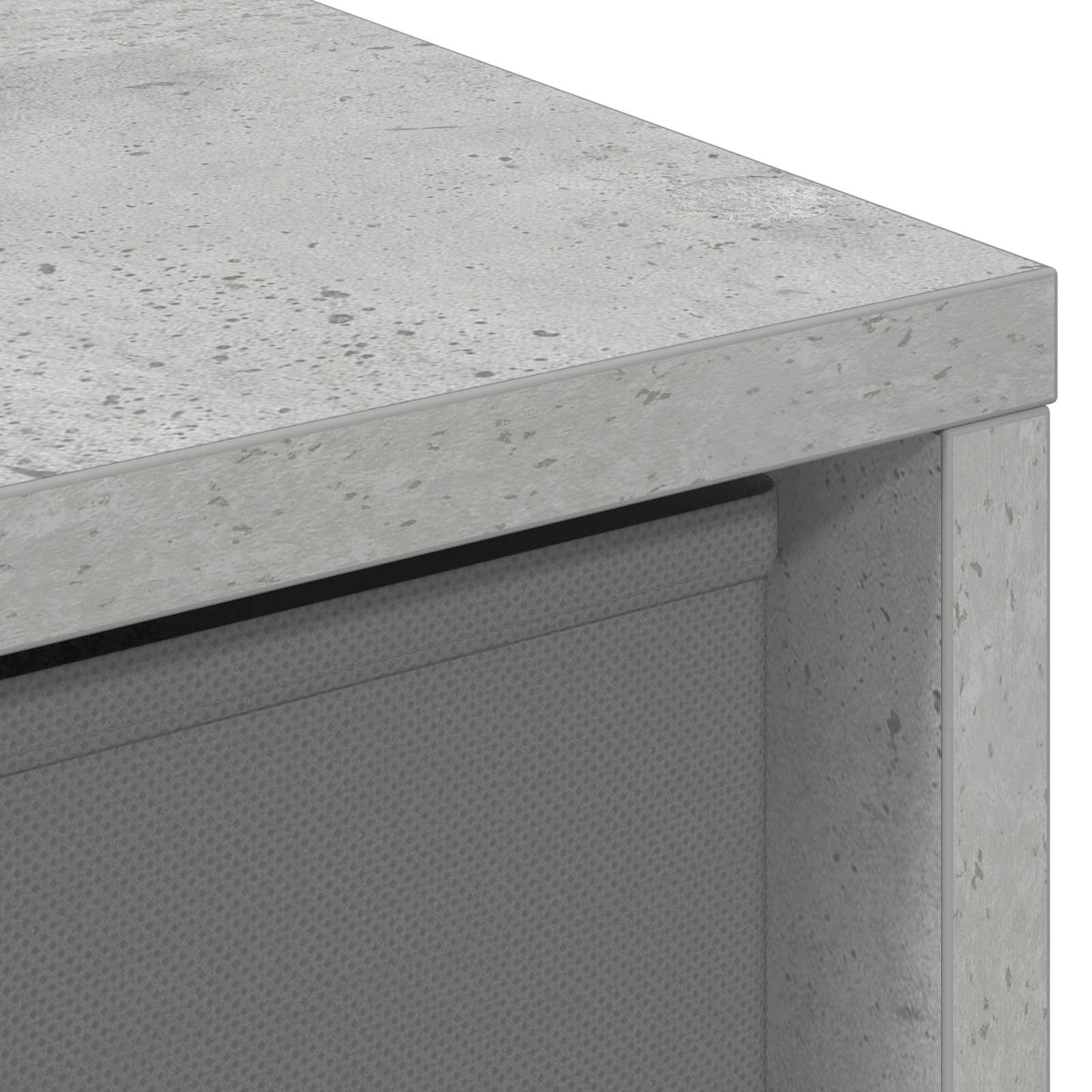 Sideboard with Drawer Concrete Grey 30.5 x 27 x 84.5 cm