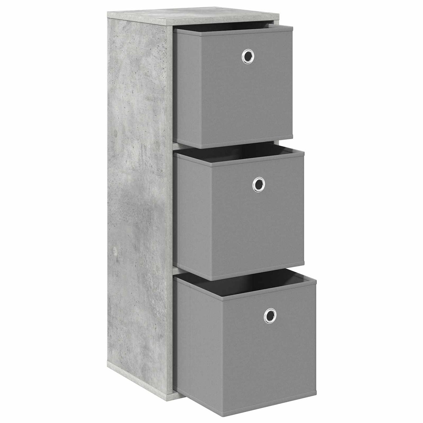 Sideboard with Drawer Concrete Grey 30.5 x 27 x 84.5 cm