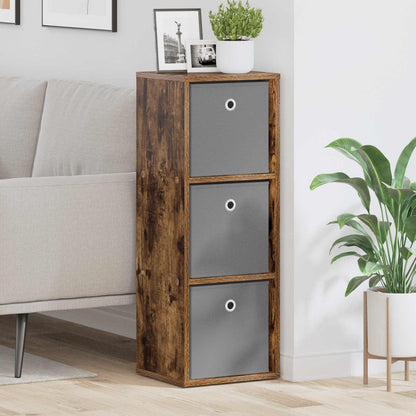 Sideboard with Drawer Smoked Oak 30.5 x 27 x 84.5 cm