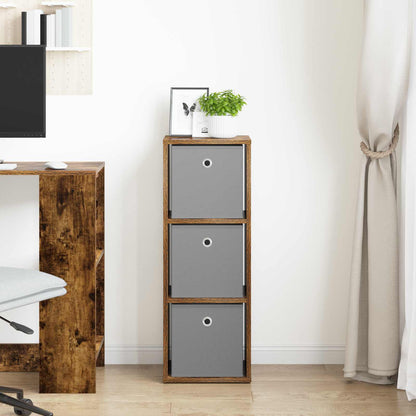 Sideboard with Drawer Smoked Oak 30.5 x 27 x 84.5 cm