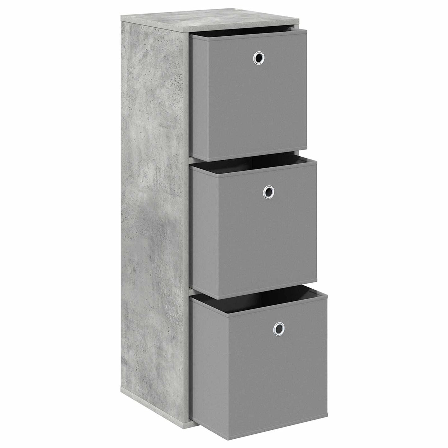 Sideboard with Drawer Concrete Grey 35 x 32 x 99.5 cm
